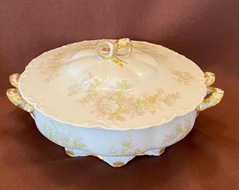 Antique Haviland & Co. Limoges France The Bretagne Tureen and Lid