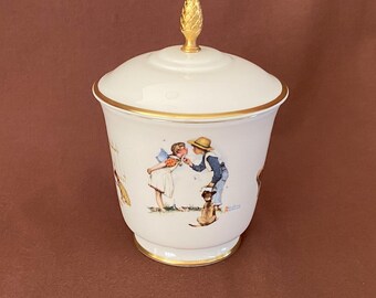 Norman Rockwell "Young Love" Candy Dish by Gorham Fine China