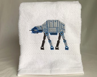 Embroidered Star Wars AT-AT Walker Towel: Fan Gift