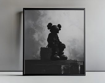 Kaws Doll hype beast collection modern Poster painting room enhancer room decor living room dining room game room office