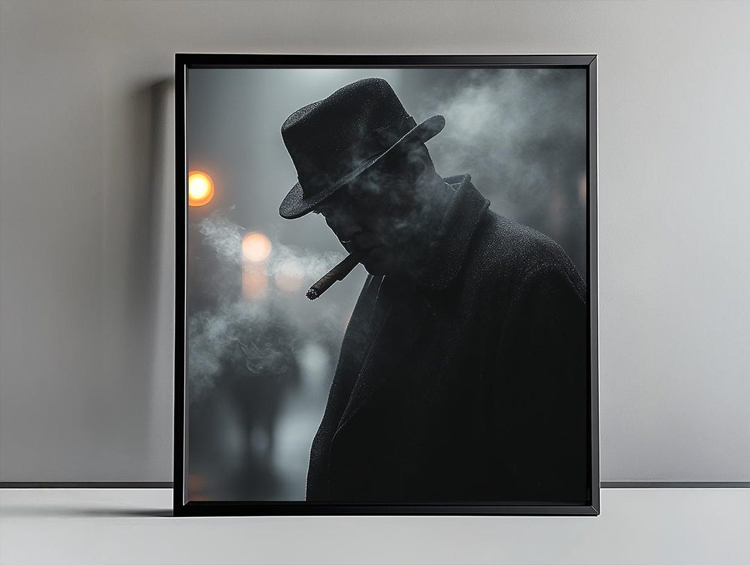 Modern Film Noir Poster Wall Art Decor Room Poster Noir Wall Noir Art