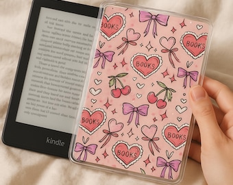 Pink Coquette Kindle Insert Printable, Clear Case Insert for Kindle Paperwhite Scribe Oasis, Book Lover Decor, Instant Download PDF