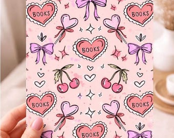 Pink Coquette Kindle Insert, Bookish Clear Case Insert for Kindle, Girly Book Lover Decor, Printable Kindle Insert