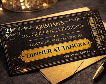 Golden Ticket Template, Wonka Golden Ticket, VIP Pass Template Canva, Editable Golden Ticket Party Invitation, Birthday VIP Pass