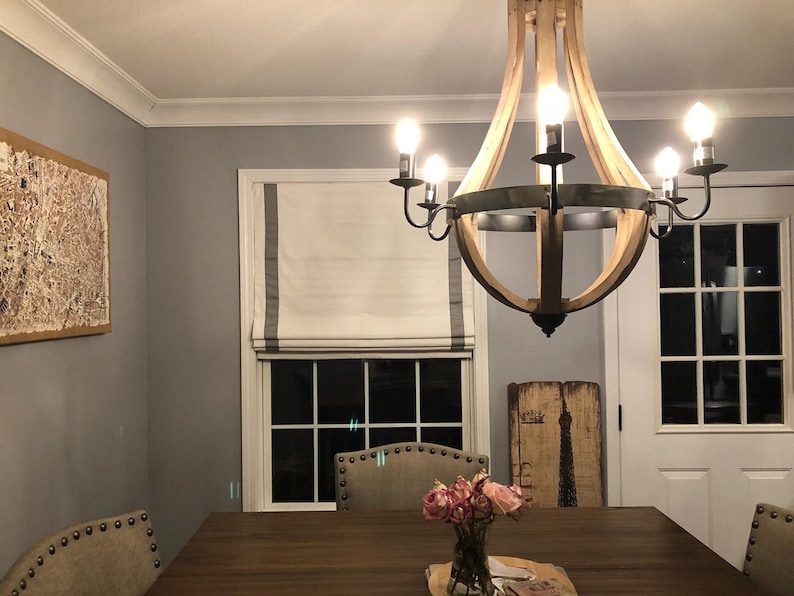 Custom Roman Shade With Ribbon Trim - Etsy