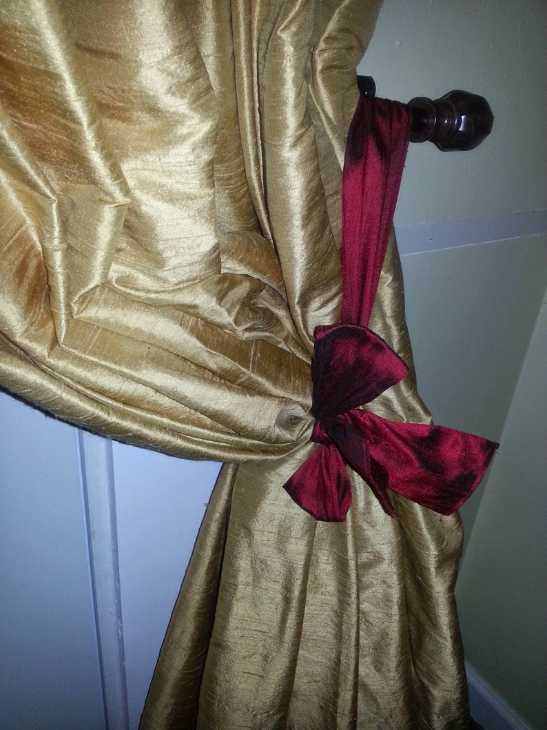 Silk Dupioni Drapery Panel 50 X 96 Etsy