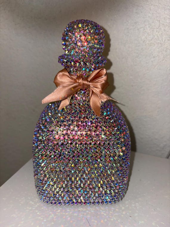 Blinged Bottle Decor: Custom Decorative Bottle, Flower Pot