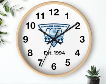 Personalized Logo Wall Clock: Custom Office & Home Decor 10" x 10"