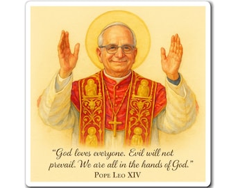 Pope Leo XIV Magnet: Religious Christian Home Decor