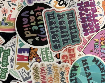 mental health sticker quotes