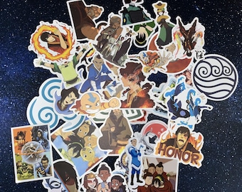 Elemental character stickers