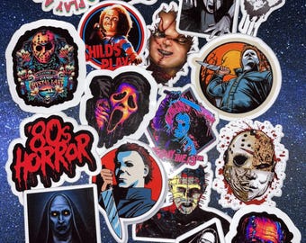 Horror Character Stickers: Random 10-Pack