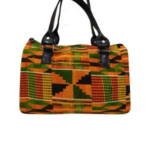 Sac de docteur de sac à main fait main des Etats-Unis avec le modèle « multicolore africain » modèle de sacoche, tissu de coton, nouveau
