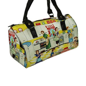 Sac de docteur de sac à main fait main des Etats-Unis avec la mode de modèle de sacoche de modèle de sacoche de cuisine des années 50, nouveau modèle
