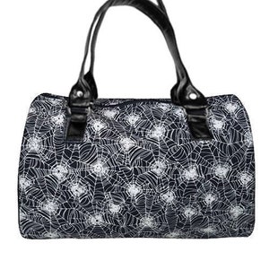 Sac de médecin fait main aux États-Unis avec « SPIDER WEB » Style sacoche à motif en tissu complet, tissu en coton, nouveau
