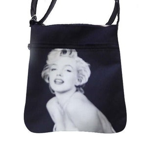 US HANDMADE Handbag Crossover Body Bag with &quot;Pretty Marilyn Monroe&quot; Pattern Shoulder Bag Handbag Purse, New