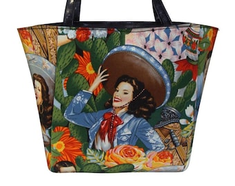 Frida Kahlo Tote Handcrafted in Thailand Fair Trade at Frida Kahlo Tote Handcrafted in Thailand Fair Trade at