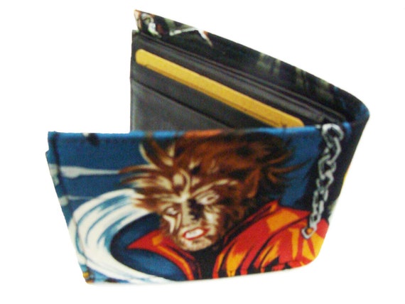 US Handmade Warewolf  Monsters PATTERN Frankenstien  Men Wallet US Handmade Made Wallet