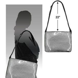 US Handmade Handbag Large Laptop Case Shoulder Bag Style with Senorita Pin Up Calendar Girls Fabric Shoulder Bag with Adjustable Handle image 2