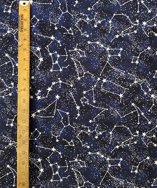 CONSTELLATIONS GLOW Panel Pattern Cotton Fabric 18 X 44 New and Rare ...