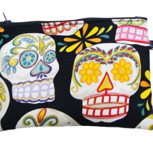 US handmade Cell Phone Case Digital Camera Bag Cross Overbody bag SUGAR SKULLS Tattoo Pattern Shoulder Bag handbag Purse, new, rare, image 2