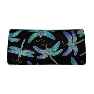 US HANDMADE « DRAGONFLY » Tissu de coton portefeuille pliant pour femmes, neuf, rare