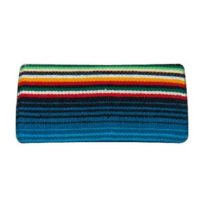 US HANDMADE « SARAPE » Tissu de coton portefeuille pliant pour femmes, neuf, rare