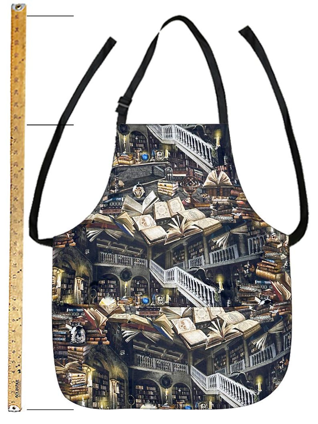 Library Apron US HANDMADE 2 in 1 APRON With