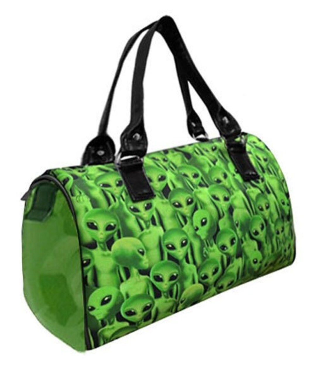 Handmade Green Alien Doctor Bag: Shiny Satchel Style Handbag - Etsy