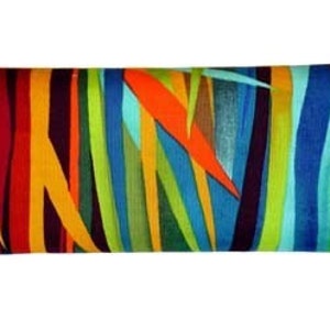 USA Handmafe Bi-Fold Woman Wallet avec EVERGLADES Colorful Stripes Pattern, Tissu coton, Nouveau