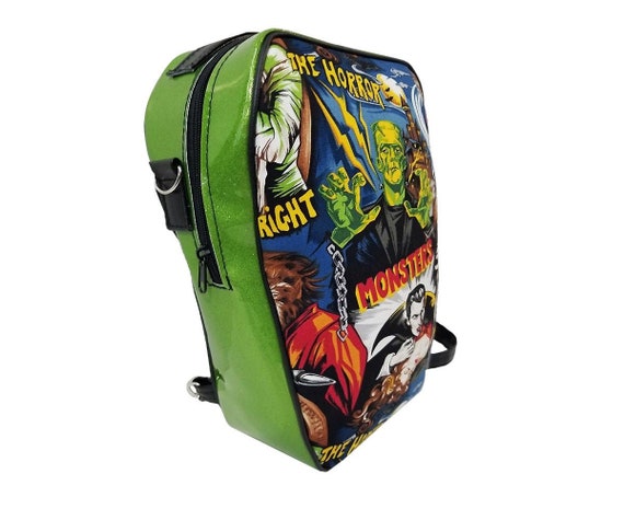 US Handmade Coffin Backpack Crossbody Handbag With  display picture 3