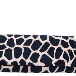 US Handmade bi-fold woman wallet Animal Print GIRAFFE Pattern, nuevo y raro