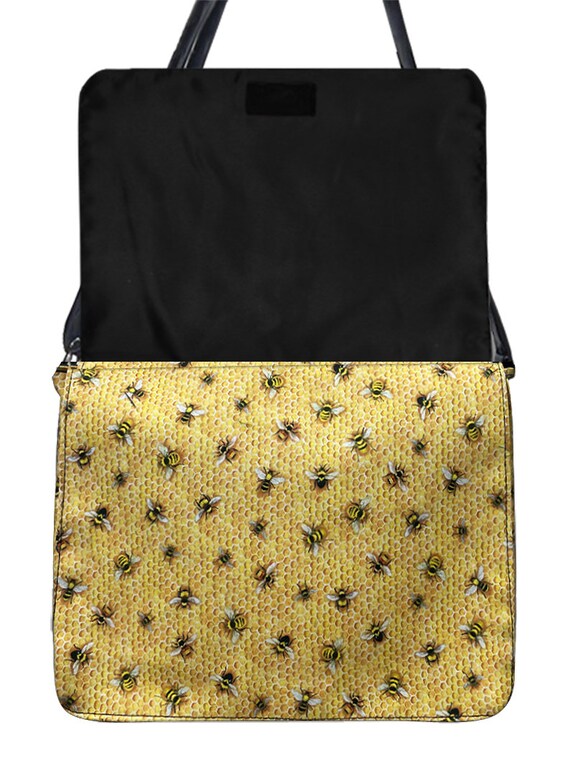 Buy US HANDMADE Handbag Laptop Case Shoulder Bag Style With honey Bee Fabric Shoulder Bag With Adjustable Handle Cotton New Online in India Etsy