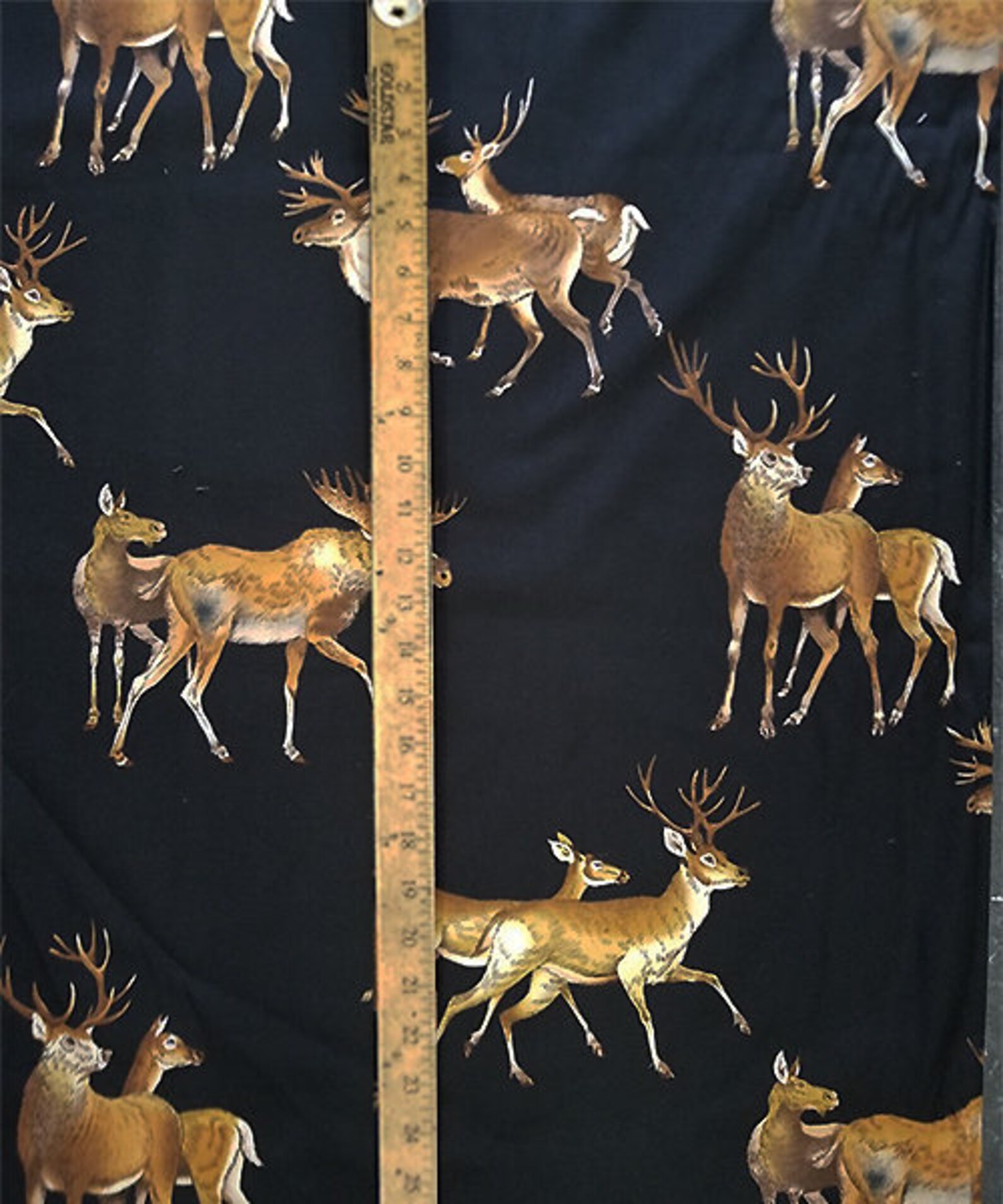 MOOSE Pattern Cotton Fabric 18 X 44 1/2 Yard New Etsy