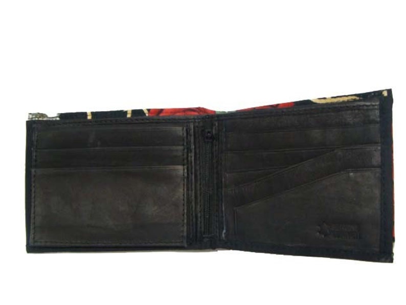 Bi-Fold Men Wallet With NFL DETROIT LIONS Pattern, Cotton Fabric, New, Rare image 2