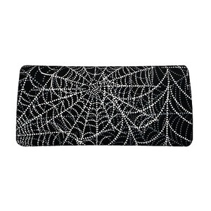 Portefeuille à deux volets « Wicked SPIDER Web Glow » fabriqué à la main pour femmes, tissu en coton pour femmes, neuf, rare