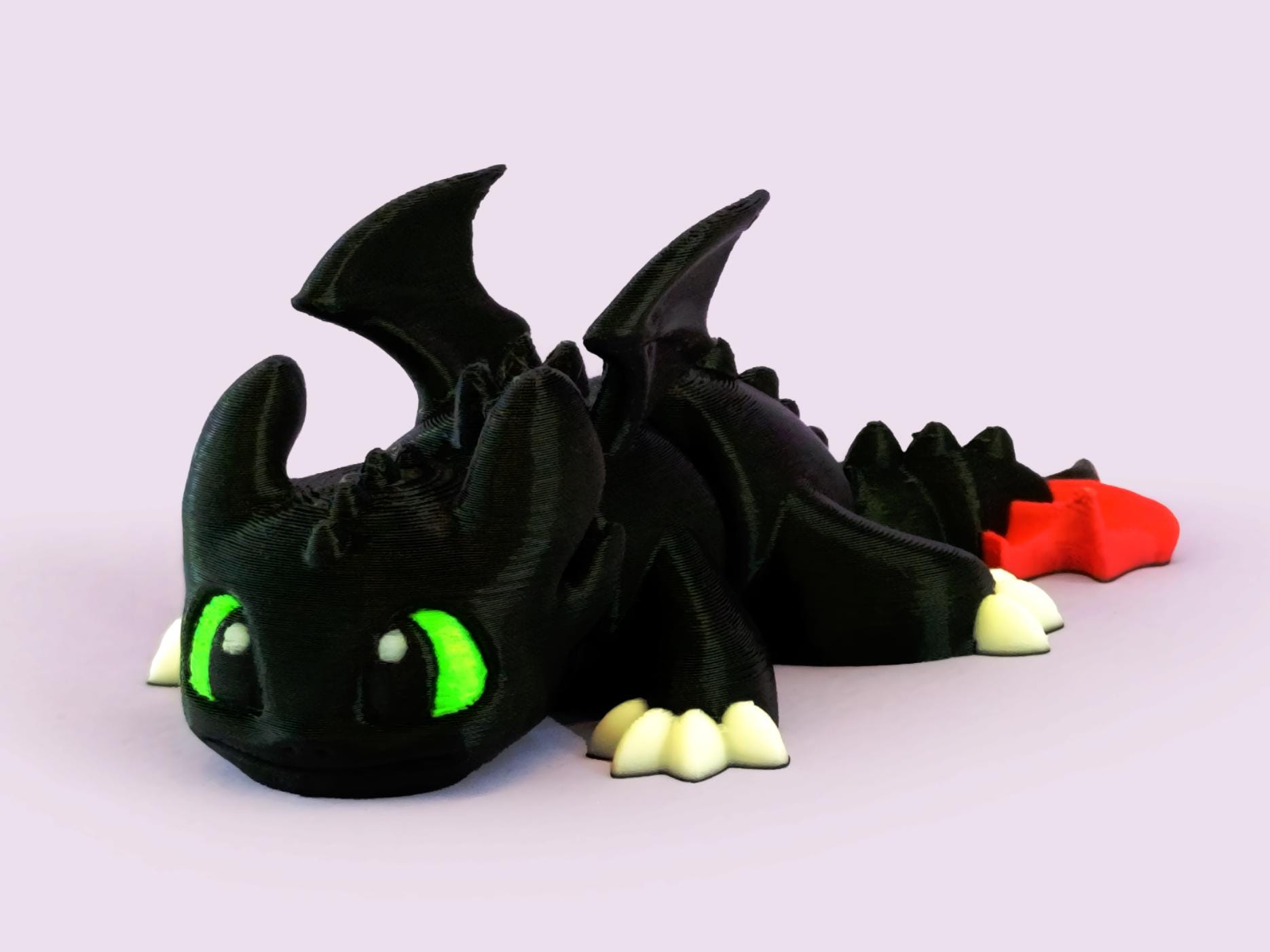 3D Printed Toothless Figurine – Articulated Night Fury Dragon Toy - Etsy