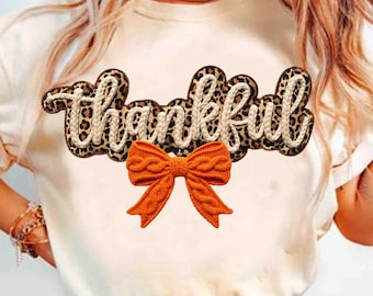 Preppy Thankful Latch Hook Yarn Crochet Png, Boho Fall Png, Give Thanks Png, Thankful PNG, Pumpkin Thanksgiving Png, Faux Yarn Png