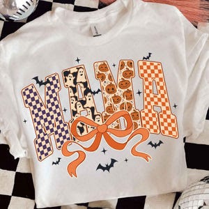 Coquette Halloween Mama Shirt Png, Spooky Mama png, Retro Halloween png, Halloween Mama png, Fall png, Mama png, Coquette Mama png