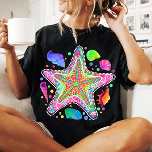 Preppy Starfish Coquette Png, Summer Vibes Png, Retro Floral Summer Png, Ocean Png, Girly Summer Png, Beach Png, Aesthetic Png, Everyday Png