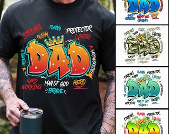 Bundle PNG pour papa, fête des pères PNG, meilleur papa jamais Png, conception par sublimation, téléchargement numérique Png, conception de chemise pour papa, joyeuse fête des pères, pour homme