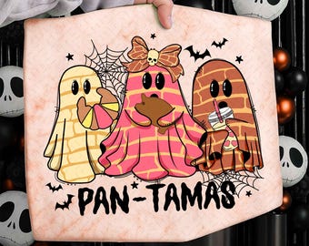 Funny Pantasmas Ghost Pan Dulce Png, Pantasmas PNG, Halloween Mexican Png, Mexican Conchas Ghost Png, Halloween Conchas Png, Pan-tasmas Png