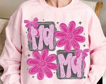 Floral Mama Coquette PNG, Mama Flower Png, Preppy Mama Png, Retro Mama Flower png, Coquette Bow, Mama Floral Png, Mama Png, Mothers Day Png