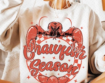 Crawfish Season Preppy PNG, Crawfish Png, Crawfish Preppy png, Preppy png, Crawfish Sublimation design, Crawfish png files
