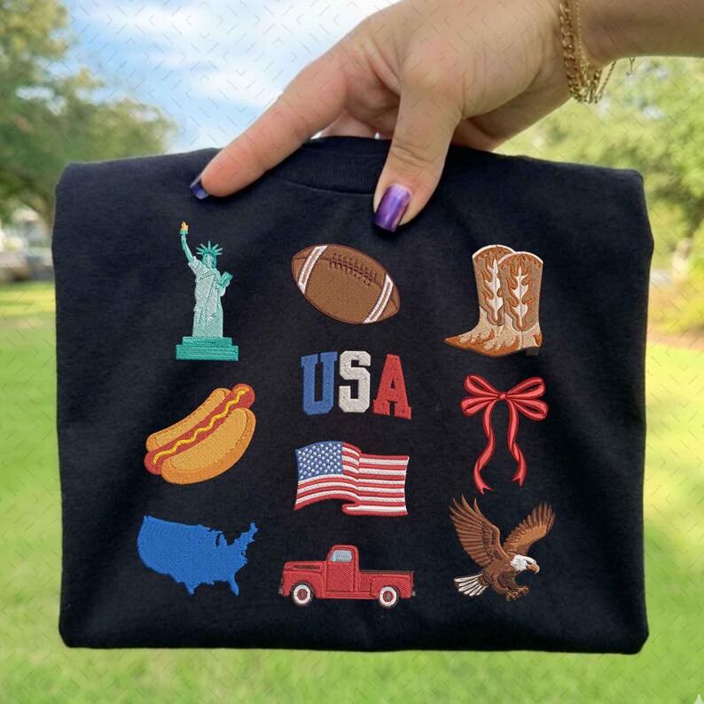 USA Mini Embroidery Machine Embroidery Design Bundle, USA Stylist Teddy ...