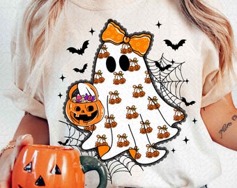 Lace Ghost Coquette PNG, Ghost Halloween Png, Girly Ghost Lacey Ghost Png, Spooky Season Png, Halloween Shirt Png, Spooky Sublimation