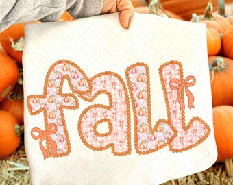 Preppy Fall png, Coquette Fall png, Fall Cottage Core Ditsy Flowers Fall png, Autumn png, Girly Floral Fall png, Lace Fall png, Pumpkin png