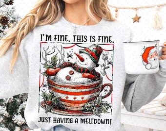 Grappig citaat schattige sneeuwpop kerst, grappige kerstsneeuwman, warme cacao, grappige winter, sarcastische kerst, Merry Xmas-ontwerp, png