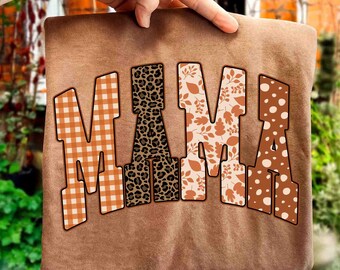 Mamá de otoño a cuadros (Png), Otoño (Png), Otoño (Png), Diseño de sublimación retro de mamá de otoño, Temporada de otoño (Png), Leopardo (Png), Otoño acogedor y preppy (Png)