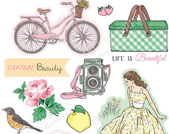 Printable SPRING PLANNER Die Cuts Digital File Instant | Etsy